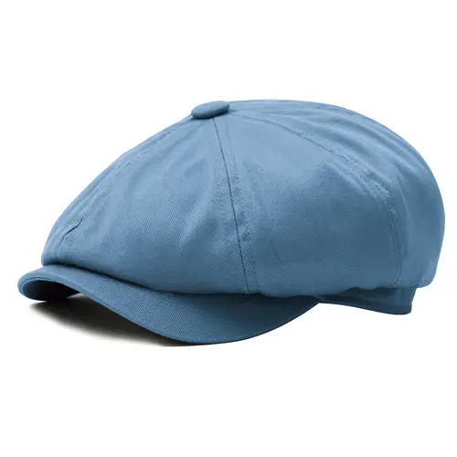 BOTVELA Newsboy Cap Men's Twill Cotton Eight Panel Hat Women's Baker Boy Caps Retro Big Large Hats Male Boina Black Beret 003 - Image 9