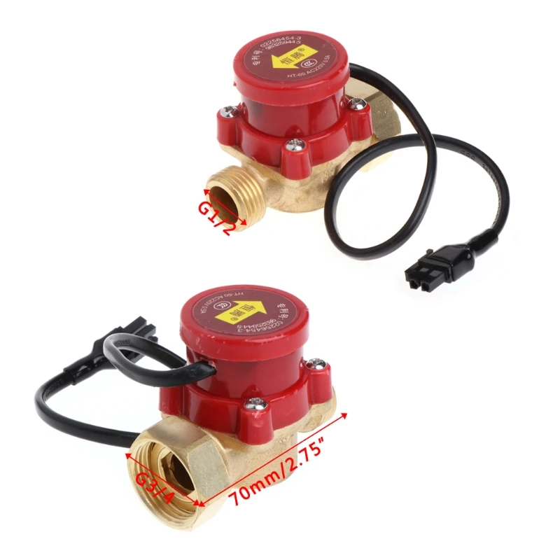 220V 60-90W Male Thread G1/2 Connector Circulation Pump Water Flow Sensor Switch