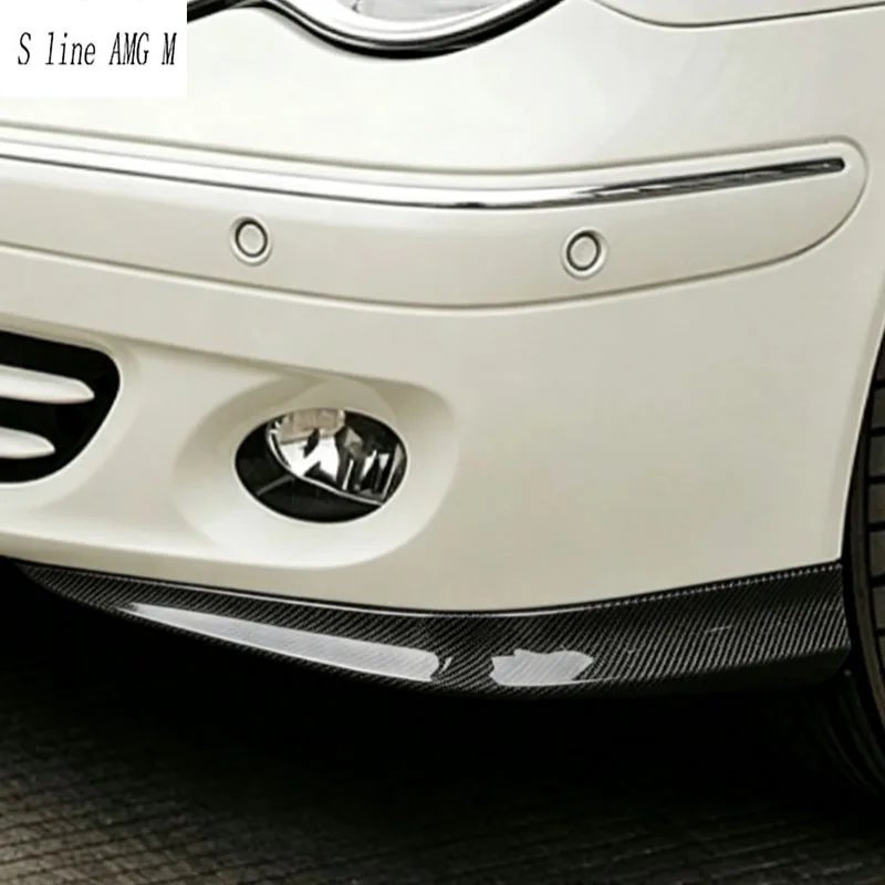 For Mercedes Benz C class W203 2002-2006 Car Front Bumper Anti-collision Corner Trim Carbon Fiber Door Handle Sticker Armrest