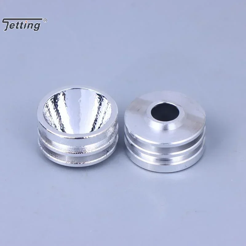 S5 20mm Riflettore liscio Torcia LED Riflettente Tazza Riflettore Arco Liscio Buccia d'arancia Foro LED 7mm