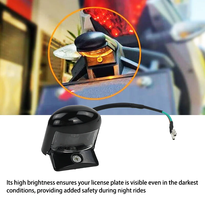 Peças de motocicleta ferramentas alumínio pc plástico luz da placa licença universal para bicicleta sujeira lâmpada placa motocross acessórios