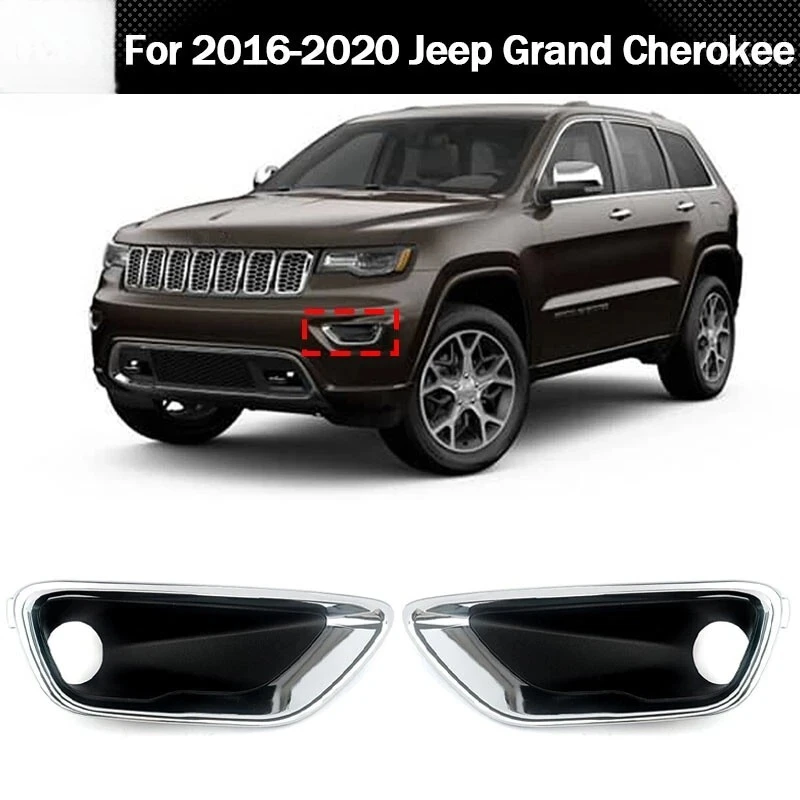 

Передний бампер автомобиля, противотуманная фара, рамка для JEEP GRAND CHEROKEE 16-22 WK 2022, рамка противотуманной фары 68261710AA 68261711AA