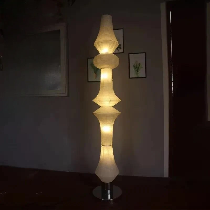 Paper Sculptable Floor Lamp Ambient Lighting for High End Residences Galleries Modern Decorative Standing Light