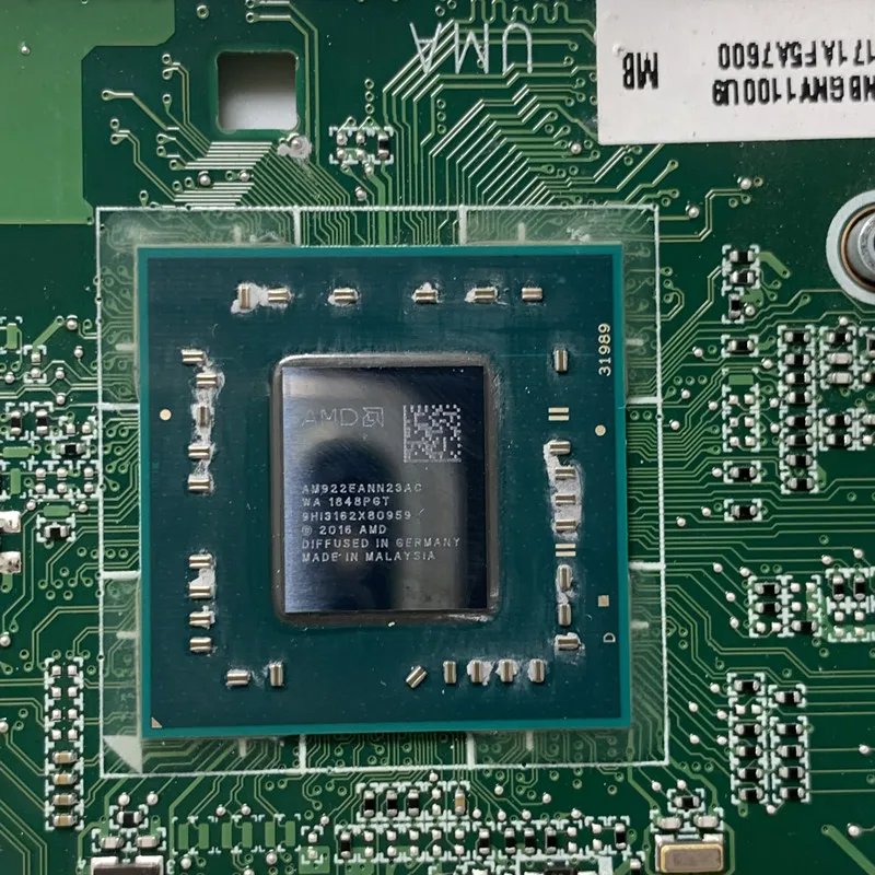 DA0ZASMB8D0 مع A6-9220E وحدة المعالجة المركزية اللوحة الرئيسية NBGNV1100U لشركة أيسر أسباير A314-21 A315-21 اللوحة الأم للكمبيوتر المحمول 100% تم اختبارها بشكل جيد
