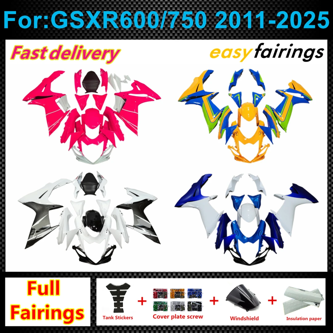 Motorcycle Fairing Kit High Fit GSXR600 GSXR750 2011-2026 Complete Shells Bodywork Overhaul for K11 600 750