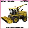 1670 pièces MOC- 165936   Forage moissonneuse ville Construction tracteur moissonneuse blocs de Construction Kits camion ferme véhicules de Construction ensemble 1