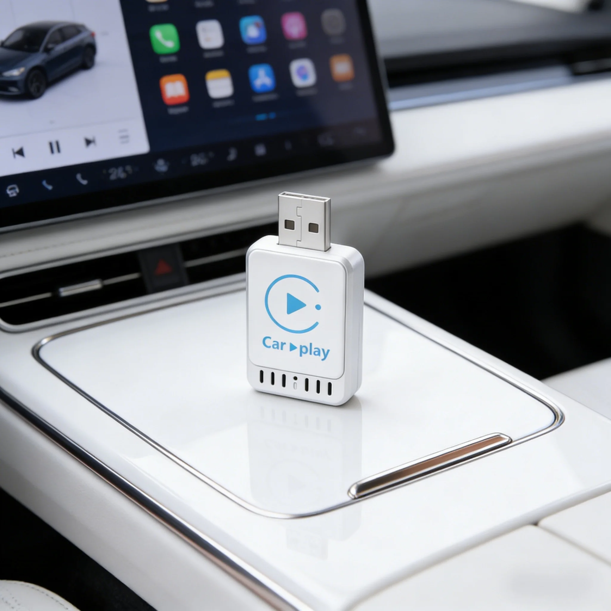 

2 in 1 Wireless CarPlay Wireless Carplay Adapter Carplay/Android Auto Smart AI Box