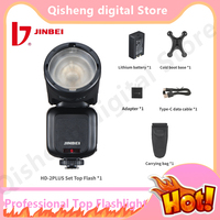 Jinbei Hd-2 Plus TTL Professional Top Flashlight Full Hd Color Screen Composite Hot Shoe Compatible with Multi-Brand Cameras