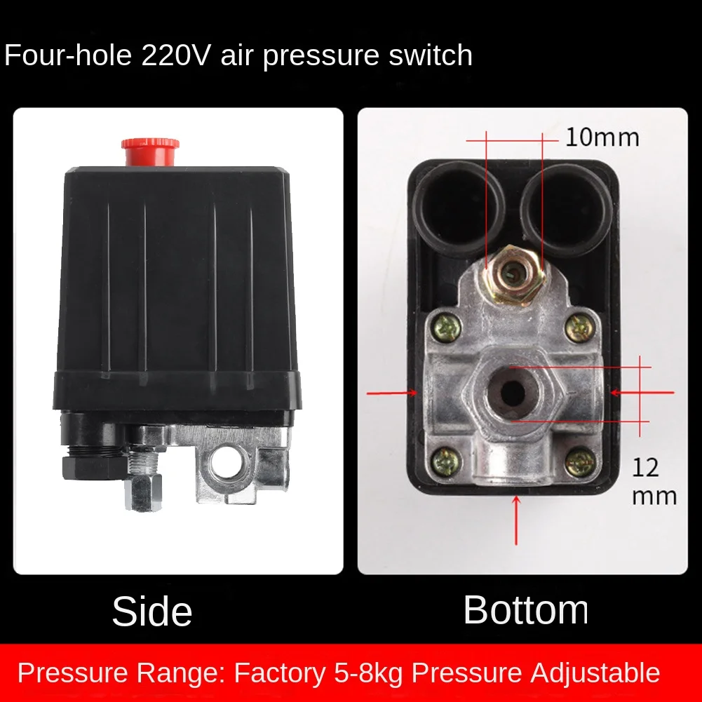 Air Compressor Pressure Switch Control Valve 220-240V 5-8Kgs Air Compressor Air Pump Replacement Spare Parts-[A04I Tools]
