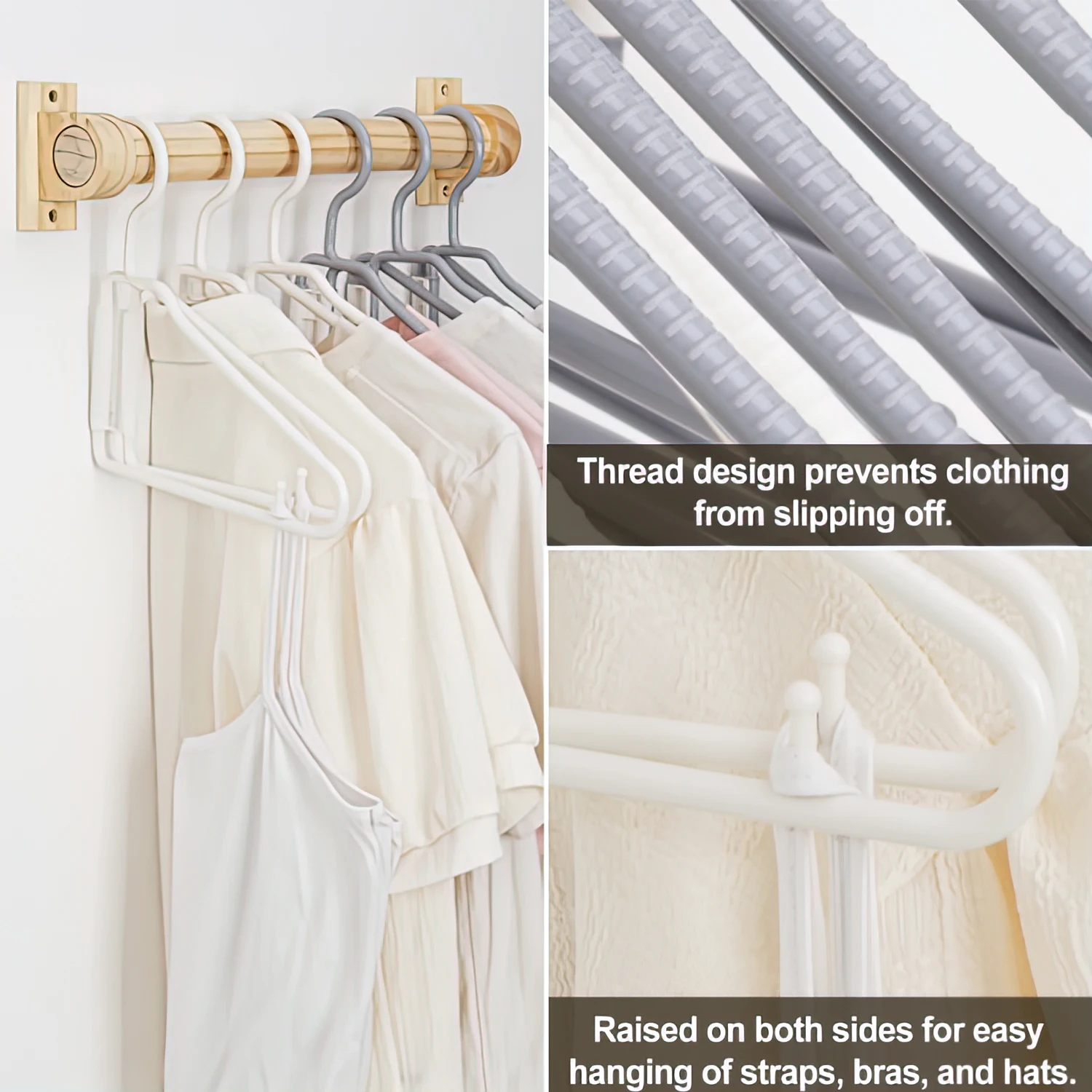 2024 NEW Fold in Half Hangers, Clothes Storage Racks For Travel, Caravans, Bathroom, Closet, Dorm, Closer to The Wall