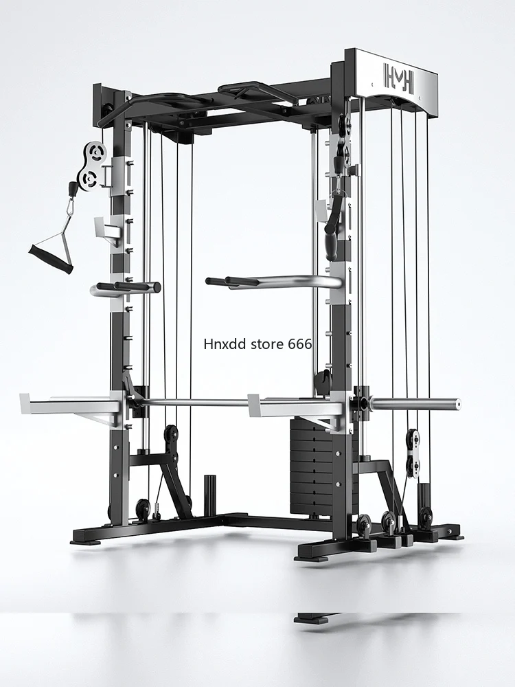 Smith machine comprehensive trainer household gantry fitness equipment combination set