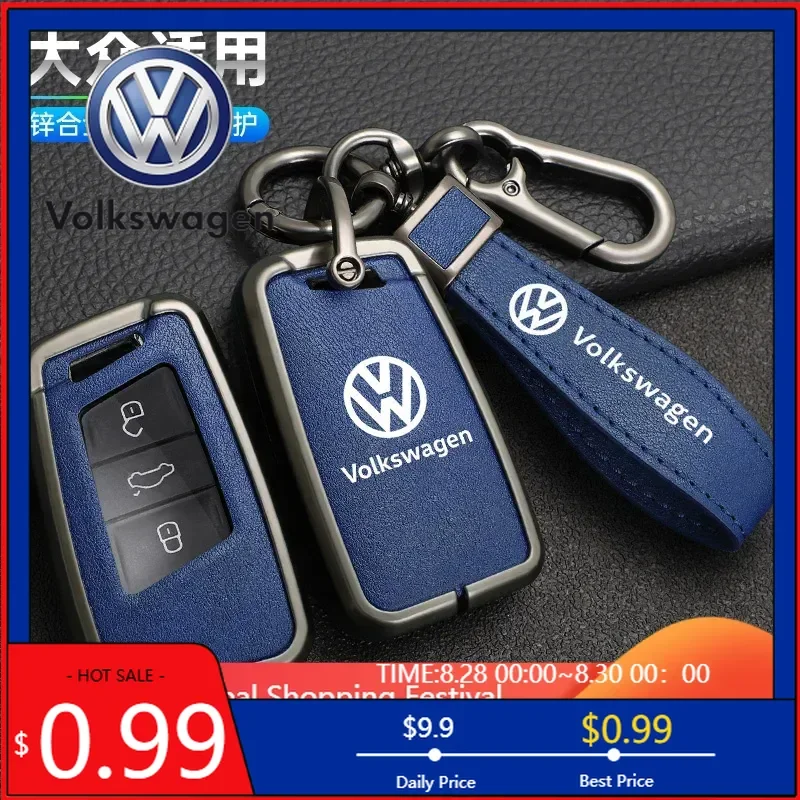 

Новинка 2026: Кожаный чехол-накладка для автомобильного ключа-брелока VW Volkswagen Magotan GTE Passat B6 B7 B8 CC Arteon