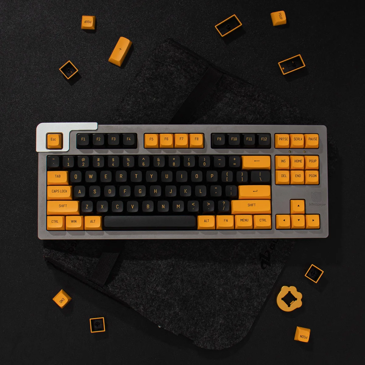 Mintcaps 150 Keys Minimalist Keycap Set Double Shot ABS MSA Profile Key Caps For MX Cherry Mechanical Keyboard