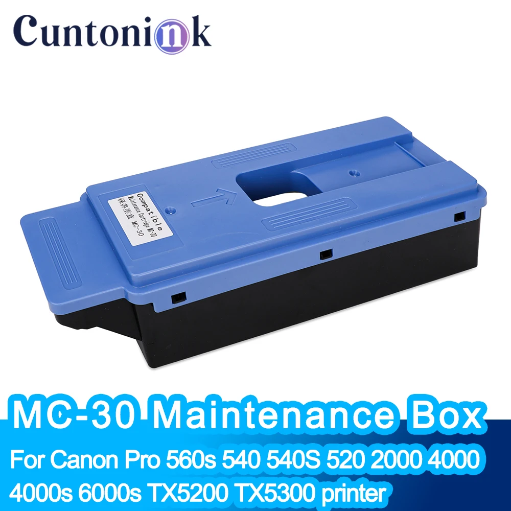 MC-30 Maintenance Box Installed With Chip For Canon Pro 560s 540 540S 520 2000 4000 4000s 6000s TX5200 TX5300 printer