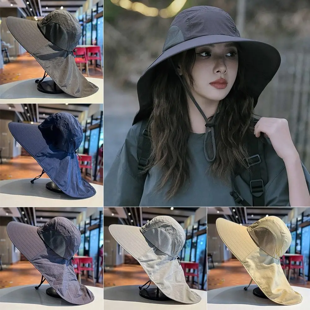 

Новая рыбацкая шляпа для отдыха, солнцезащитный крем, устойчивая к ультрафиолетовому излучению альпинистская шляпа, большой карниз, закрывающая лицо, солнцезащитная шляпа, мужская шляпа