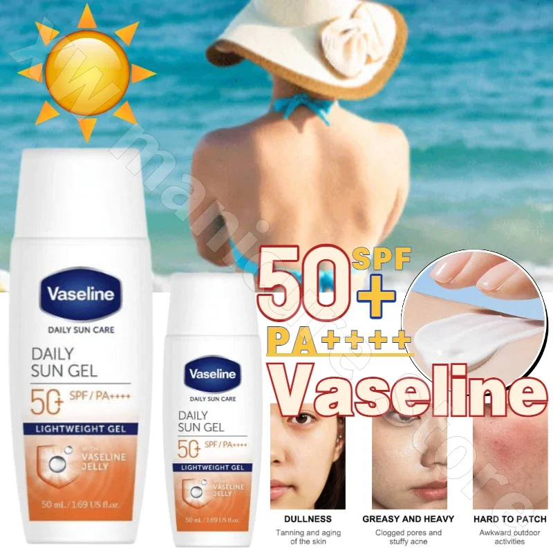 

Vaseline Brightening Sunscreen 50ml Skin Nourishing Sunscreen Prevention UV Waterproof Sweatproof Refreshing and Non-greasy