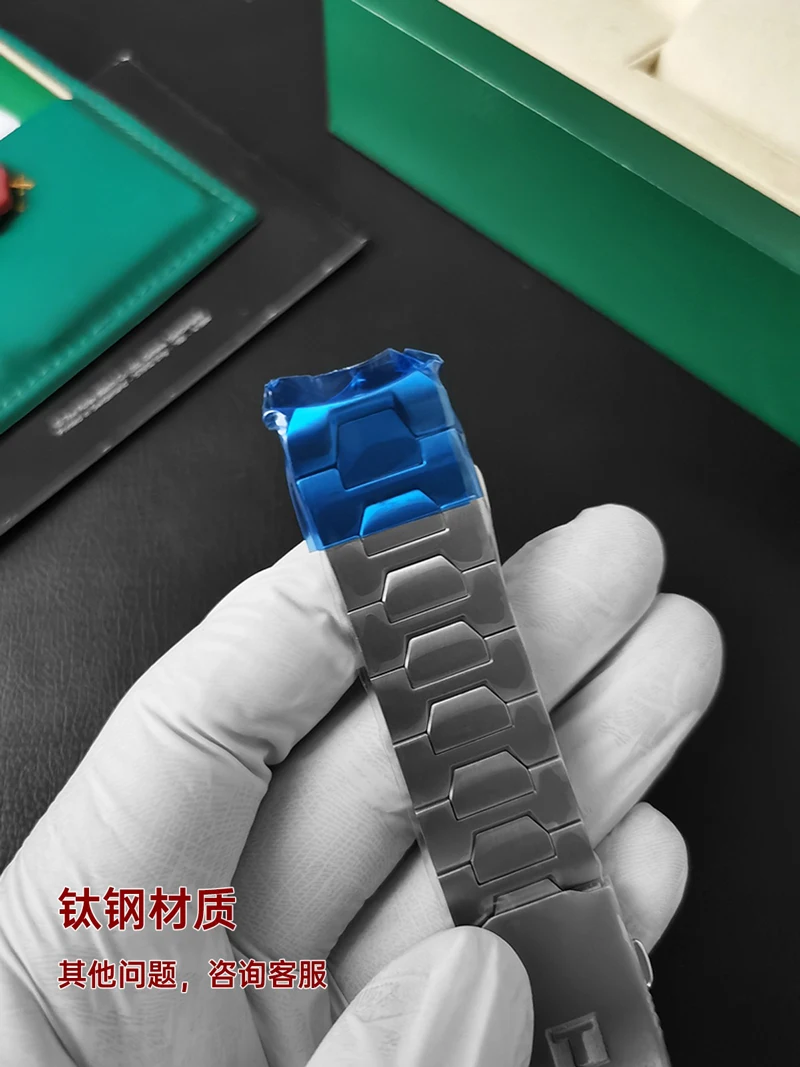 FUYIJIA 남성 맞춤형 T-iss-ot T013 T091 오리지널 시계 밴드, 21mm 곡선 인터페이스 티타늄 합금 스트랩, 접이식 버클 팔찌