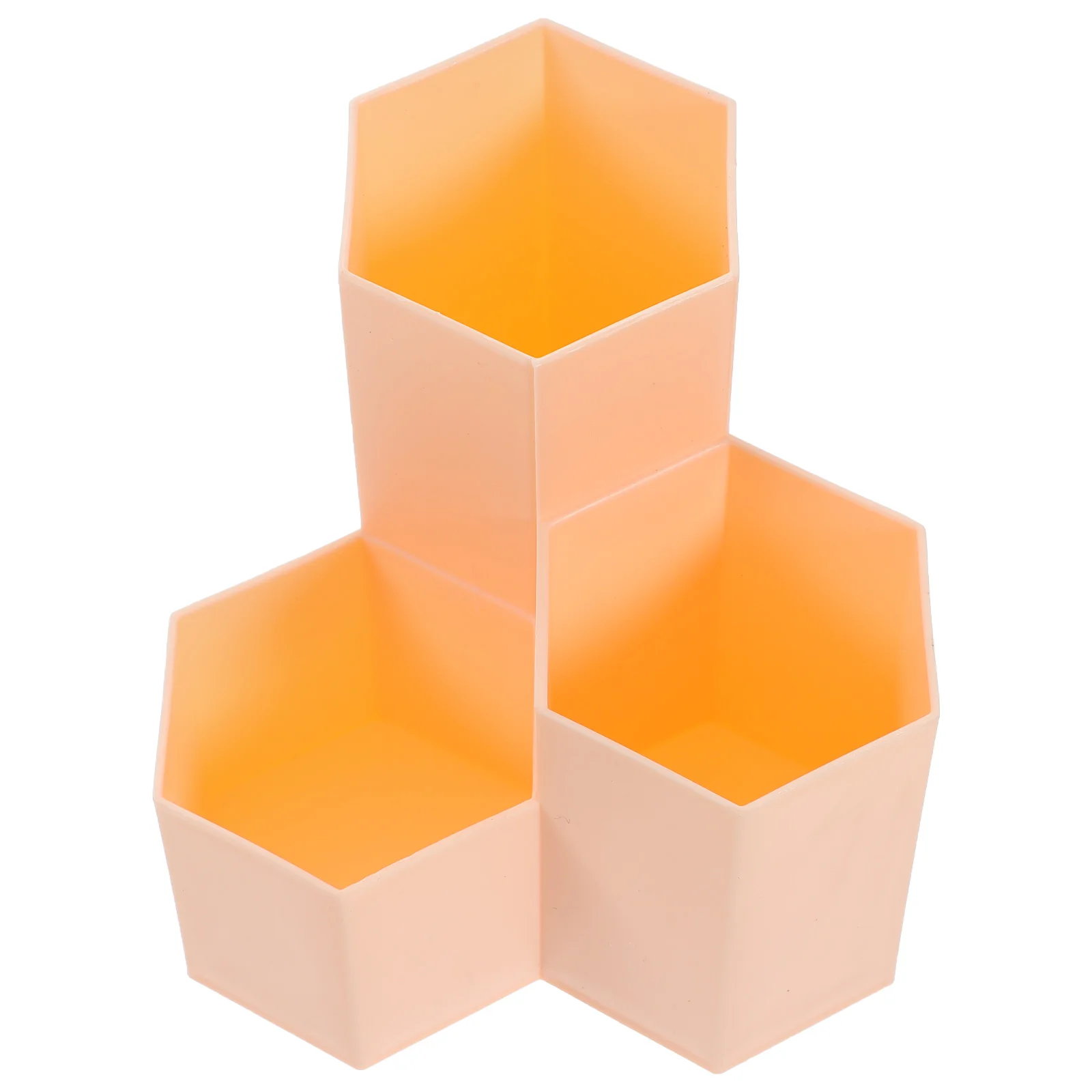 

Hexagonal Pen Holder Large Capacity Smooth PP Material Desktop Organizer Stationery Accessories Office Study