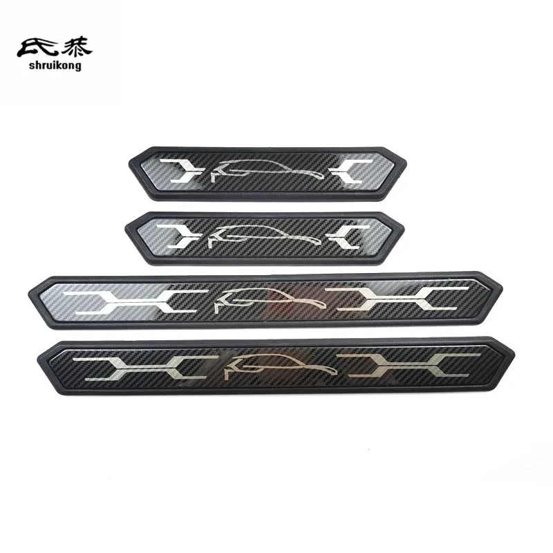 

4PCS/Lot for 2019-2021 Toyota RAV4 Car Accessories ABS Stainless Steel Door Sill Pedal Scuff Plate Cover