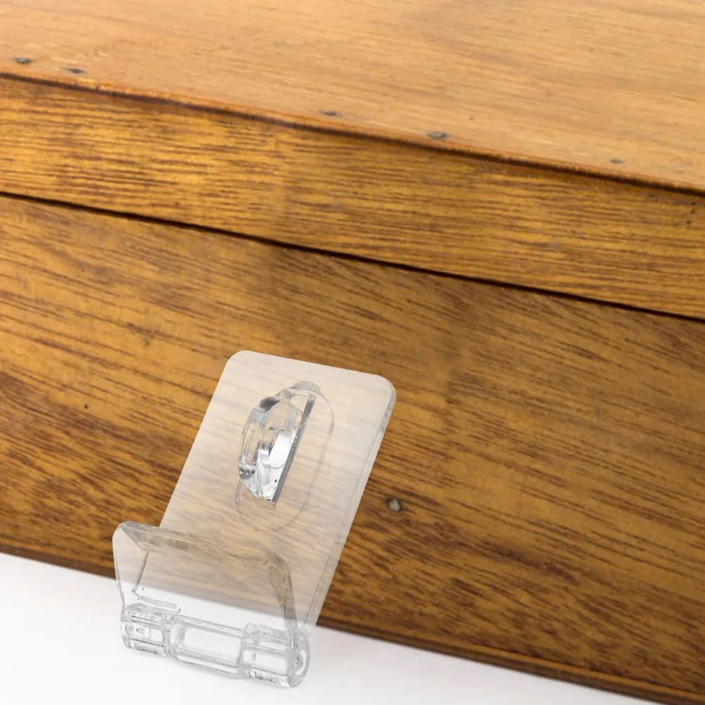 

12 set Mini Acrylic Hasp Lock Clear Box Buckle Secure Latch For Cabinet Storage Craft Organizer Flat Mount Closure Hinge