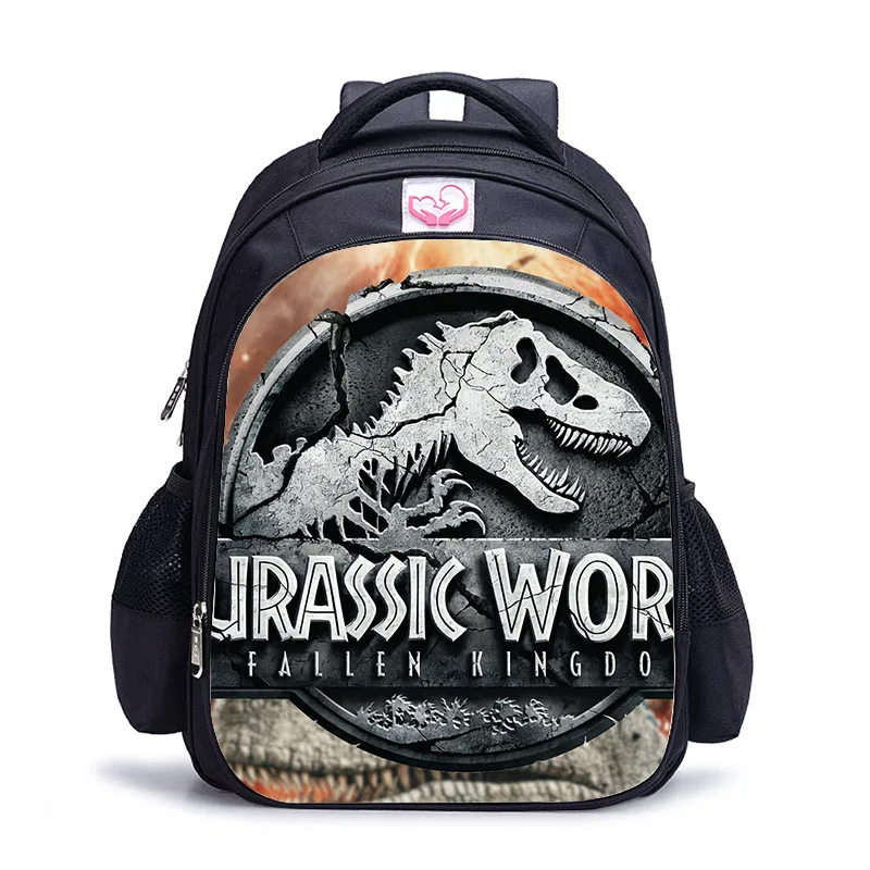 Ransel dunia dinosaurus populer ransel cetak hewan untuk anak-anak tas Jurassic Kingdom untuk anak perempuan anak laki-laki sekolah anak-anak