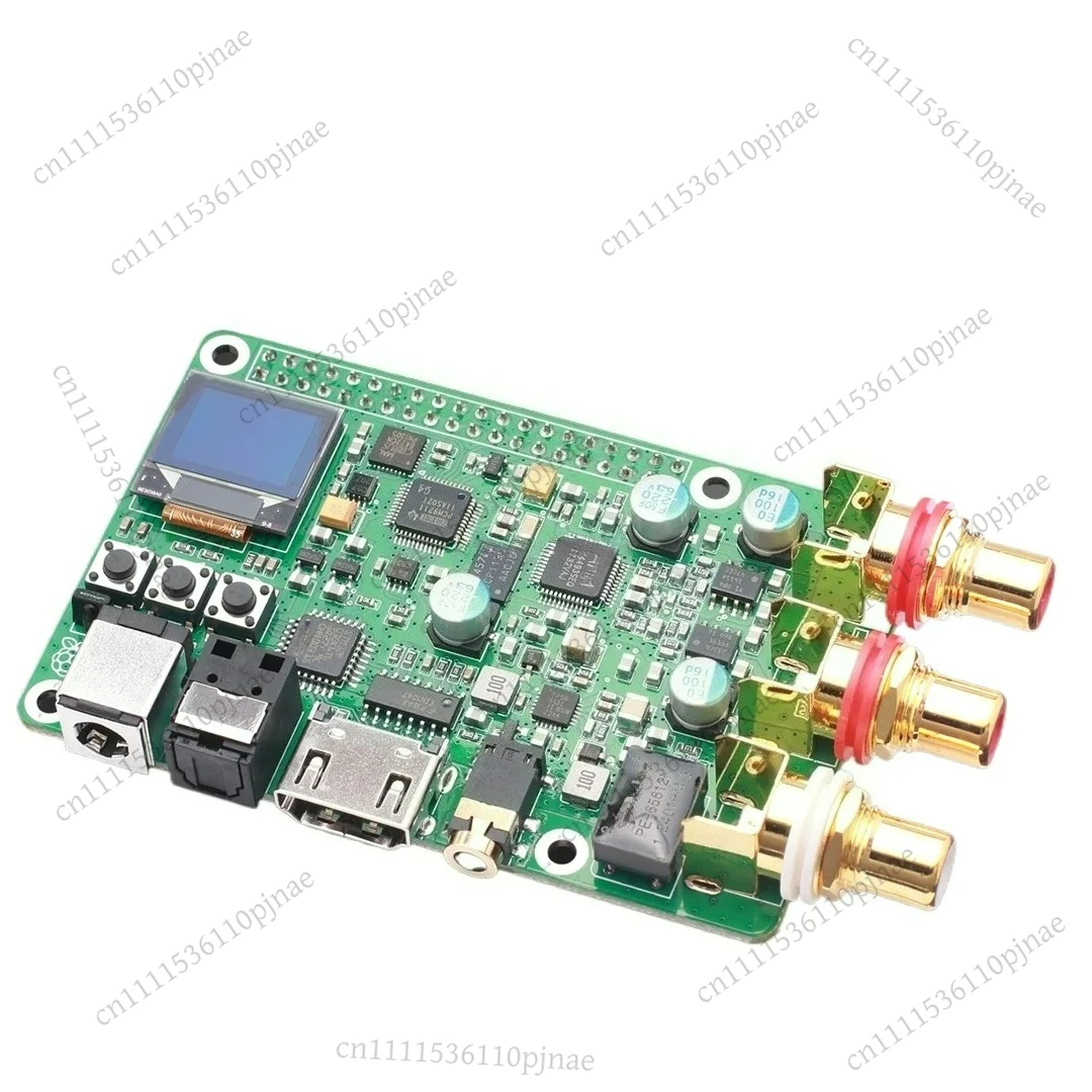 For AK4493S Raspberry Pi DAC Audio Decoding Board Supports I2S to Coaxial Fiber HDMI ES9038 Digital Broadcasting