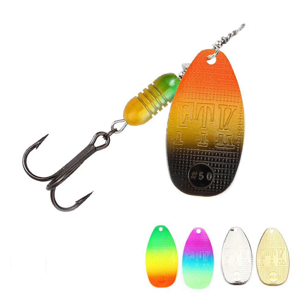 

Fishing Lures Rotating Sequin 6.3g-18.8g Metal Spinner Spoon Long Cast Lures Artificial Hard Baits Perch Fishing Tackle Pesca