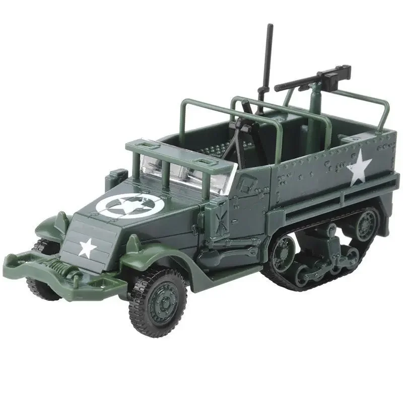 1:72 U.S. M3 Half-track Armored Personnel Carrier Plastic Assemble Military Model