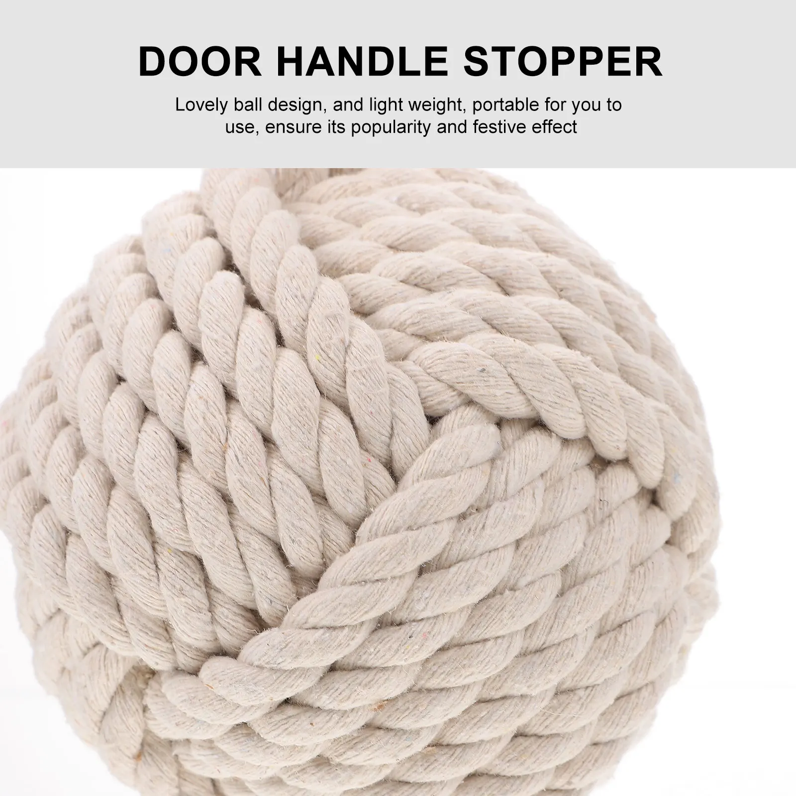

1Pcs Cotton Linen Door Anti-Collision Ball Multi-Function Stopper Safe Home Decor Portable Lightweight Creative Gift