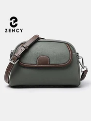 Zency torebka damska z prawdziwej skóry mała skórzana torba damska Crossbody modne damskie torebki na ramię tornister klasyczna torebka