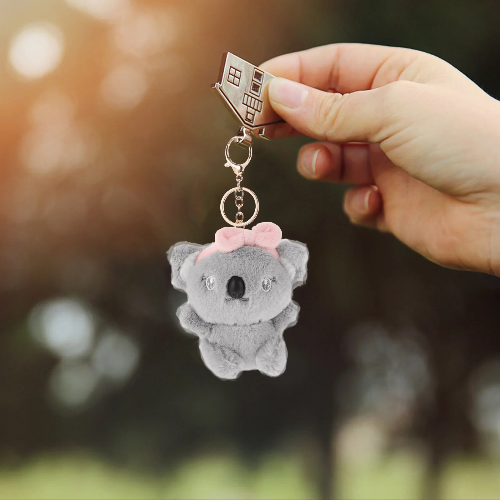 

Koala Pendant Unique Keychain Wear-resistant for Backpack Car Decorate Bag Charm Small Ornament Plush