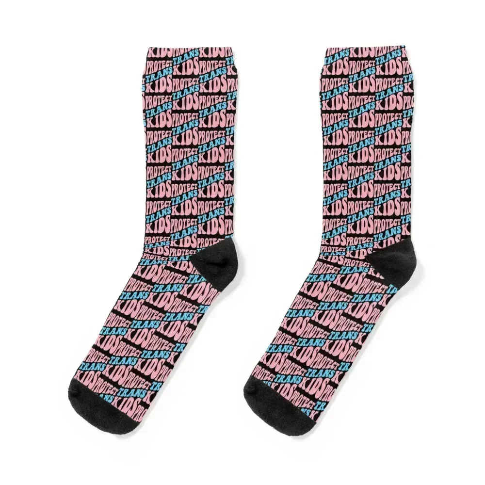 

PROTECT TRANS KIDS Socks designer brand anti slip football compression Crossfit Men's Socks Luxury Women's