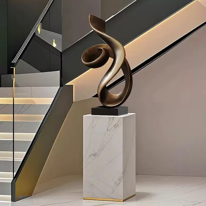 Modern sculpture abstract resin sculpture floor decoration Floating Rising Art Ornament living room foyer handicrafts ornaments