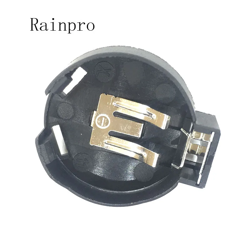 5PCS/LOT CR2450 2450 Coin Cell Button Battery Socket Holder Case 2 Pins Black.