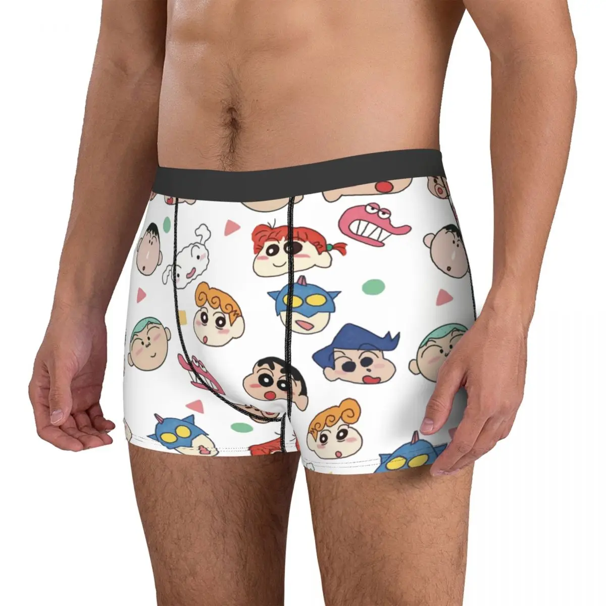 School Friends Crayons Shin-chans Men Underwear Boxer Briefs Shorts Panties Novelty Polyester Underpants for Male