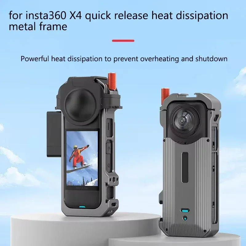 

Защитный расширительный чехол с металлической клеткой для кроликов 2025 года и пластиковой рамкой, предназначенный для аксессуаров для камеры Insta360 X4