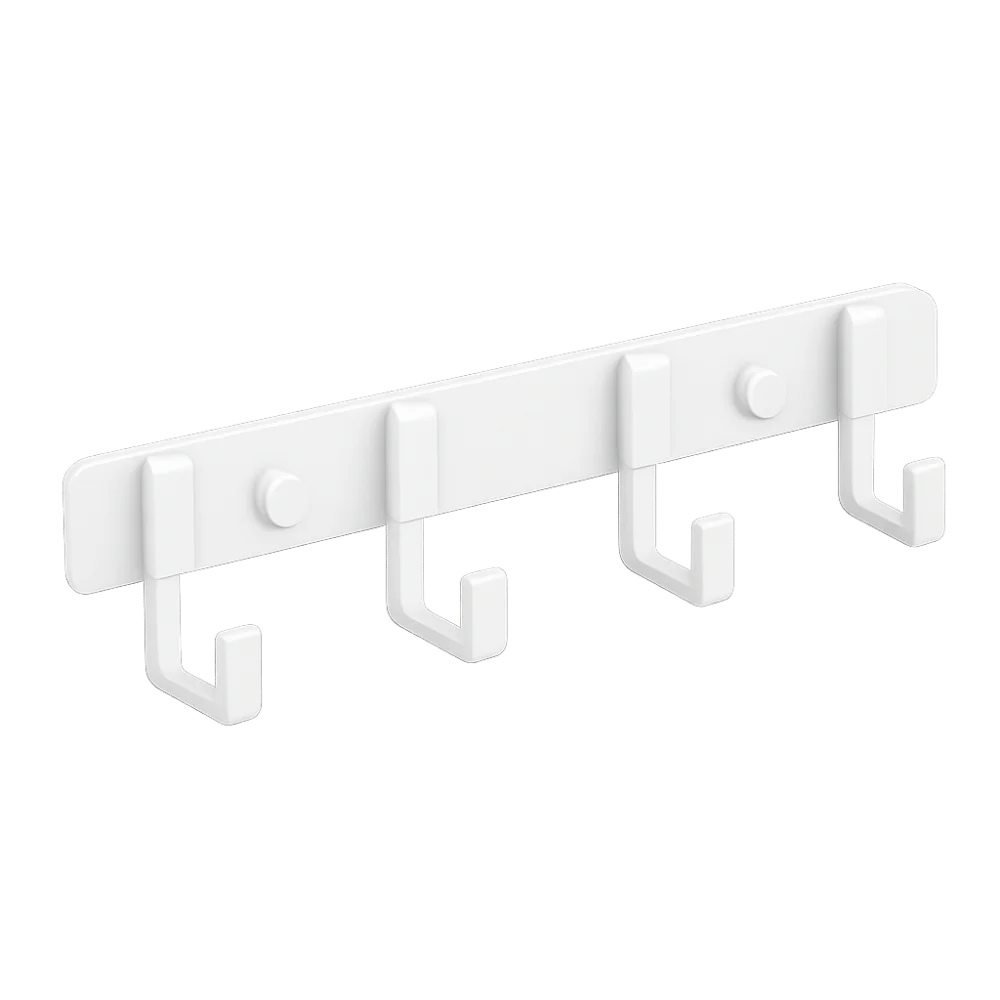 Practical Multi-Hook Wall Hook Rack No Drill Aluminum Towel Hanger Hook Space Saving Door Holder Entryway