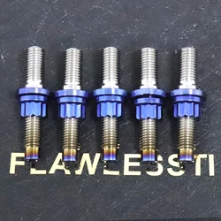 FLAWLESSTI M8 M10 Gr5 Titanium Bolt Exhaust Pipe Bolt