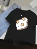 Women's T-shirt Short Sleeved Cute Sleeping Duck