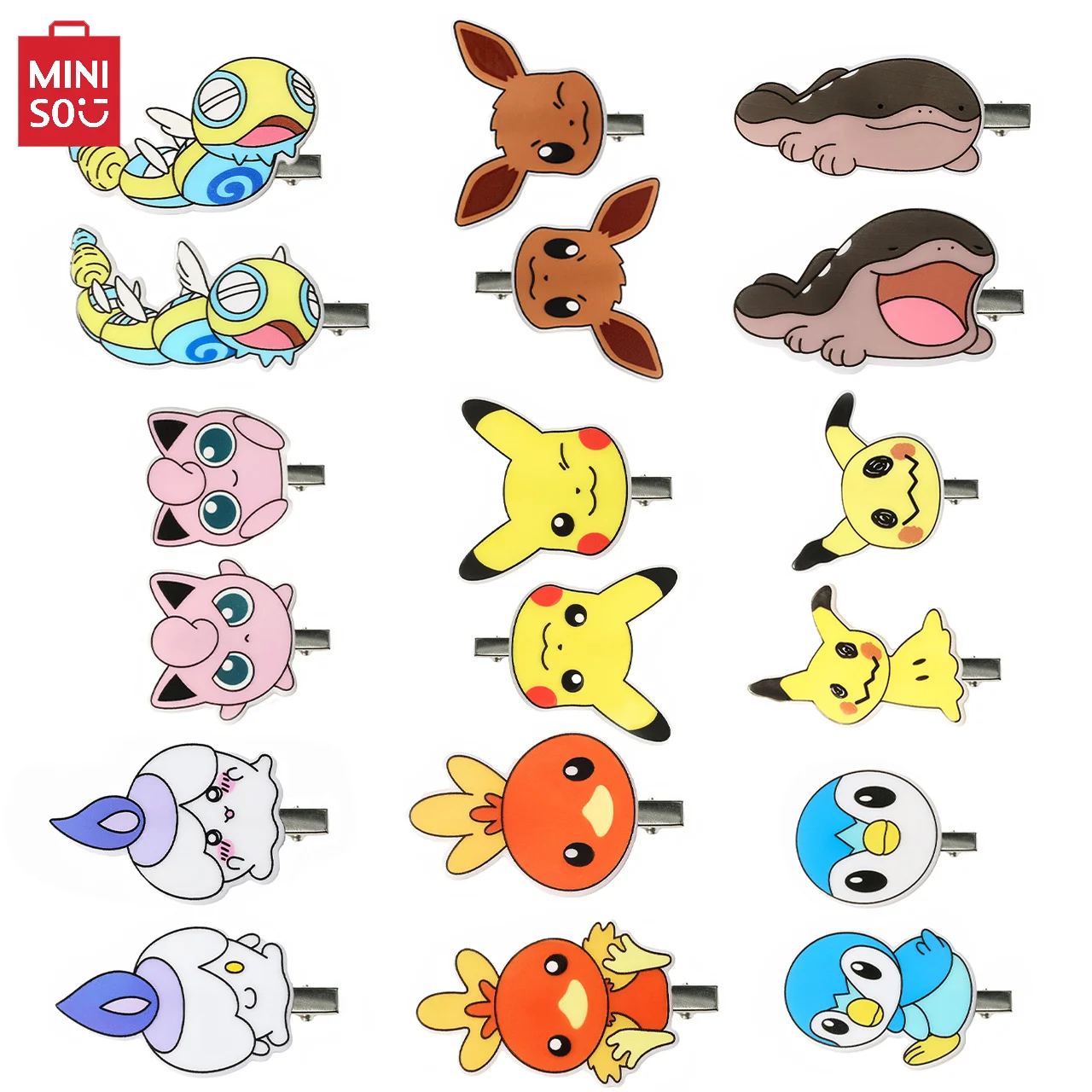 Miniso baokemeng cartoon pattern small edge clip fresh and cute best friend, Valentine's Day gift, holiday party