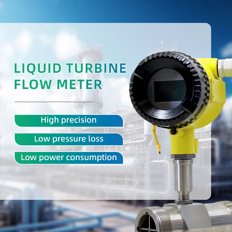 Factory Calibrated liquid turbine flow meter DN80 screw type flow meter digital turbine flow sensor