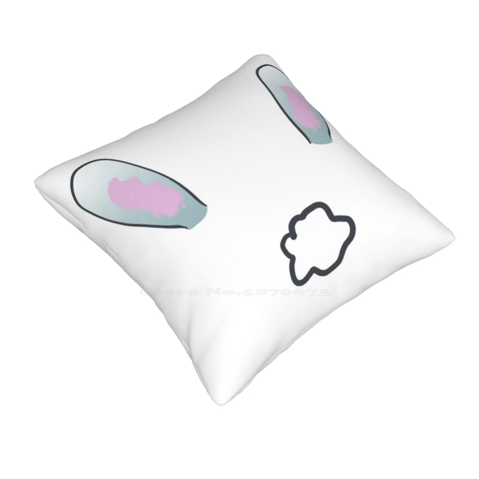 Oh How Cottontail Fashion Sofa Throw Pillow Cover Pillowcase Ohhow Woww Virtual Bunny Ears Cottontail