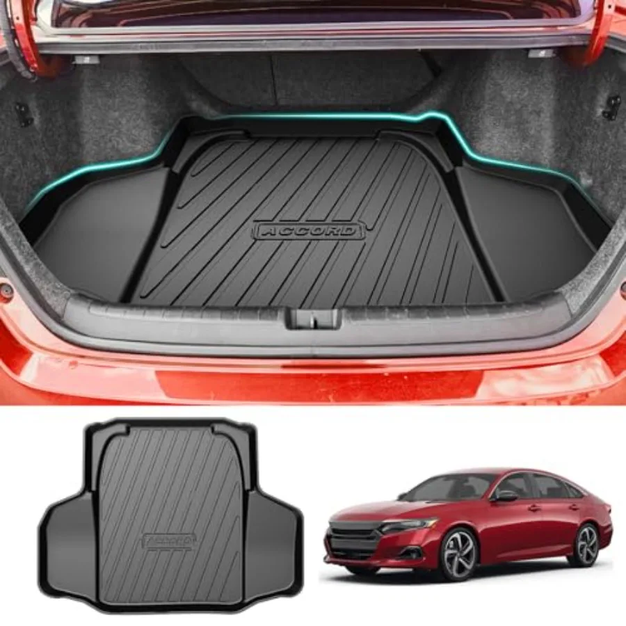 

Custom Fit Cargo Liner for Honda Accord 2018-2022 All Models Trunk Liner All Weather Rear Trunk Cargo Mat Black