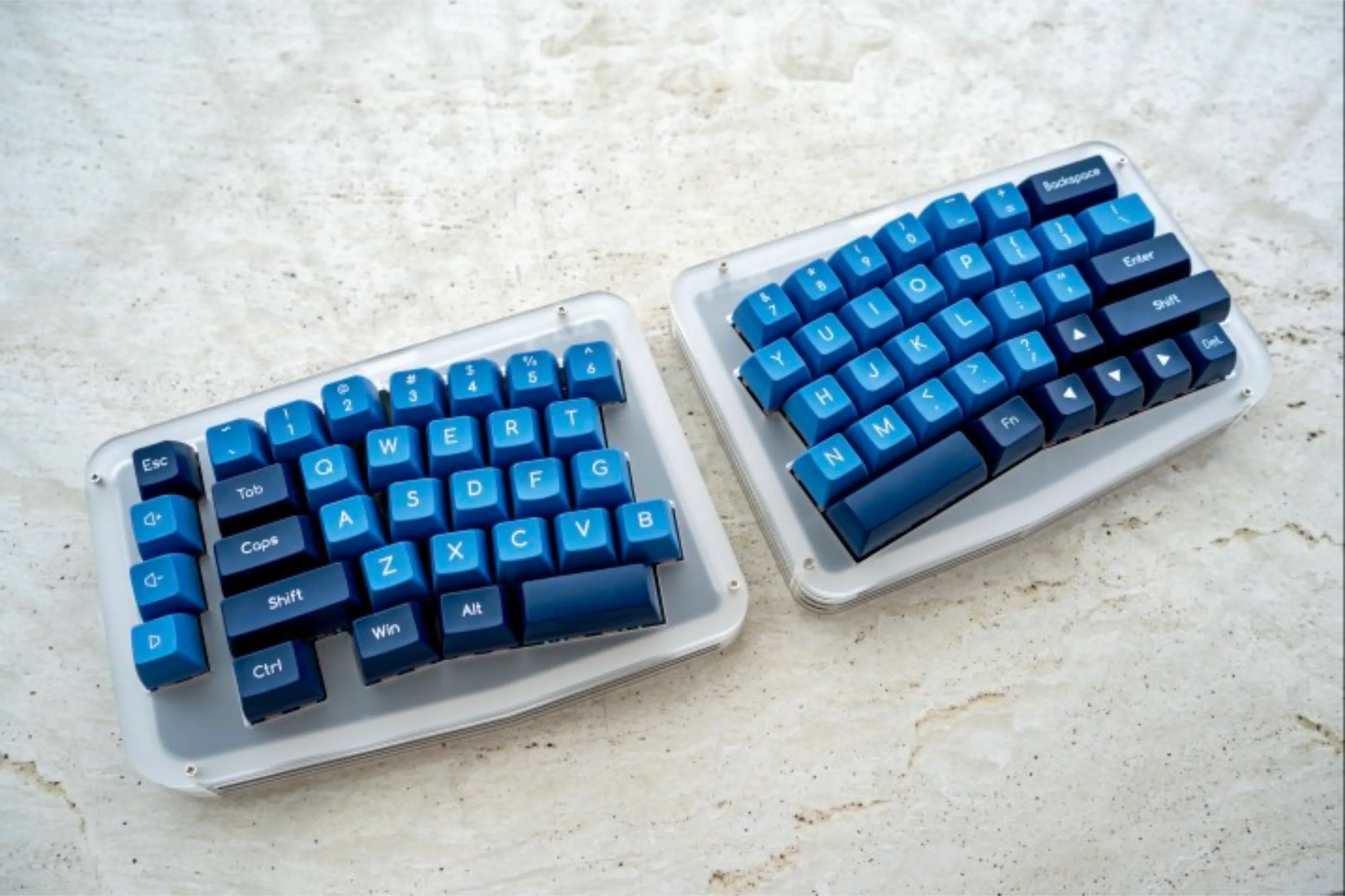 Kustom Alice Kit Keyboard mekanis terpisah nirkabel transparan 2.4G Kit Keyboard Alice VIAL pertukaran panas Esports Gamer Teclado