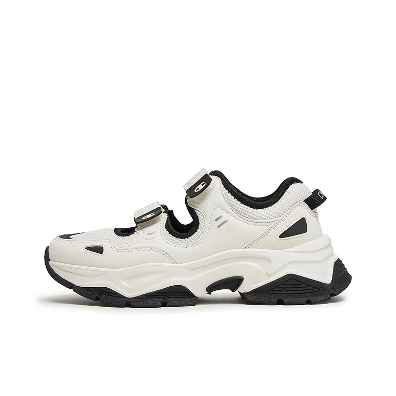 Champion Support Low top Casual Shoes Women's Milk White/Black U5AFCSW16U3