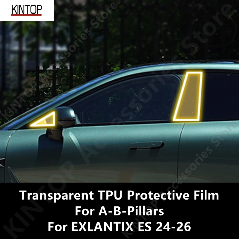 

Для EXLANTIX ES 24-26 A-B-Pillars прозрачная защитная пленка из ТПУ, ремонтная пленка против царапин, аксессуары для ремонта