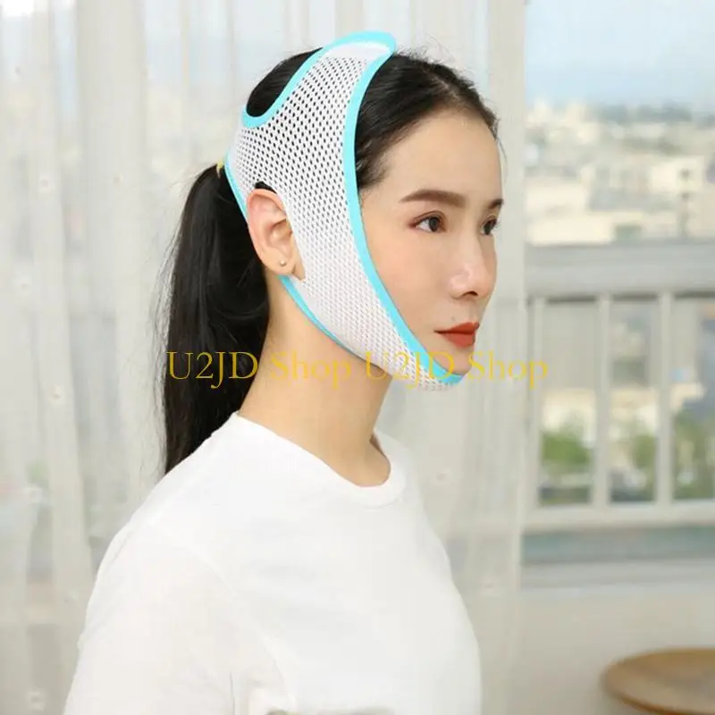 U2JD Doppio Mento Riduttore per Il Viso Dimagrante Cinghia Elastica V Line Strumento Sollevamento per Le Donne Degli Uomini