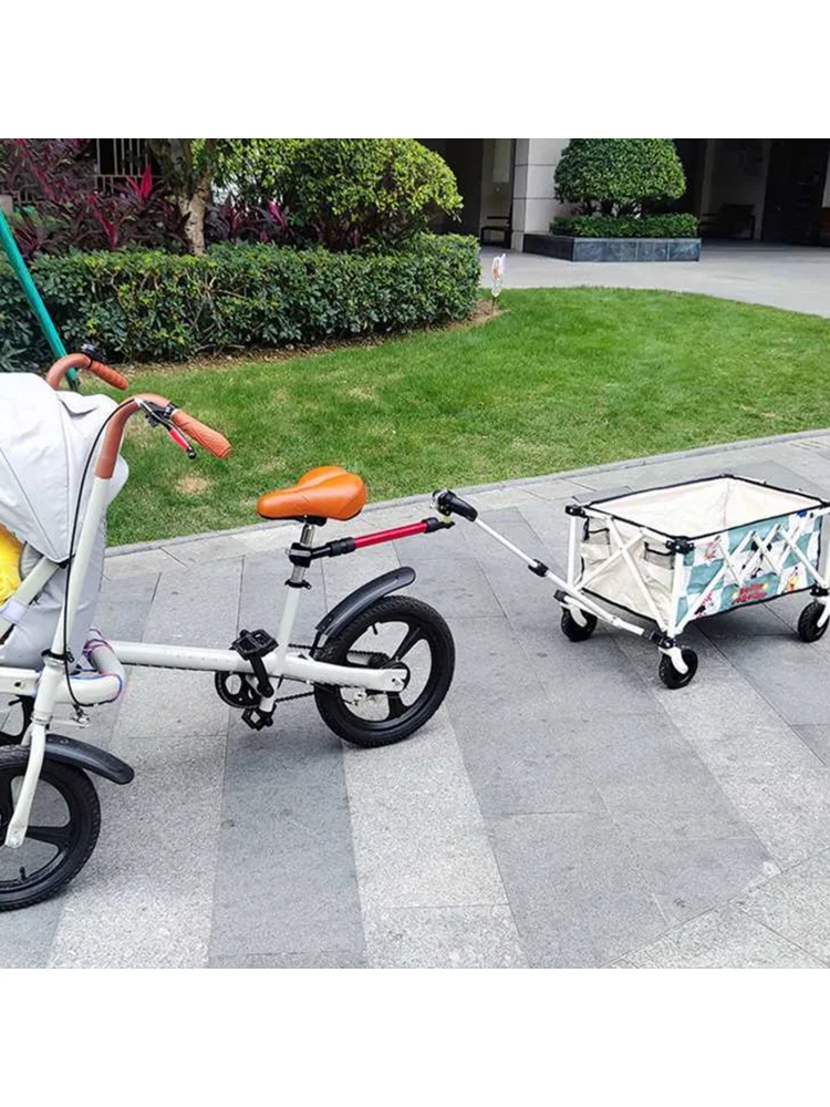 AliExpress SONONIA Bicycle Trailer Rod Sturdy Multifunctional Accessories Attachment Nylon 360° Rotate Hitch Part Bike Trailer Coupler Adapter