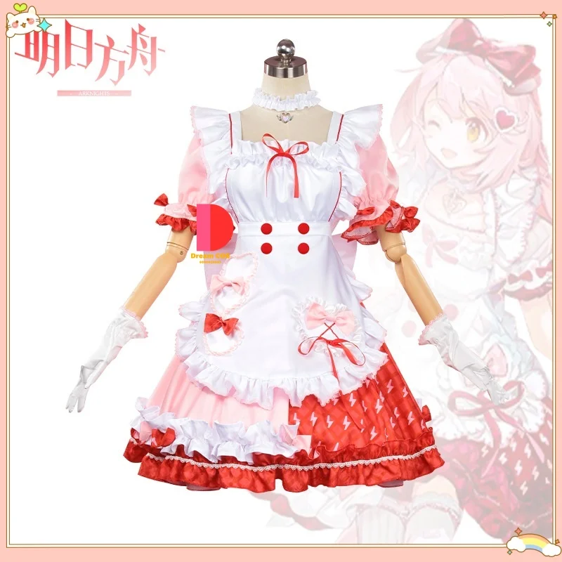 

Arknights Greenhouse Tea Party Cosplay Costume Sparkle Anime-style Games Full Women's Clothing Set Collaborative Role-playing