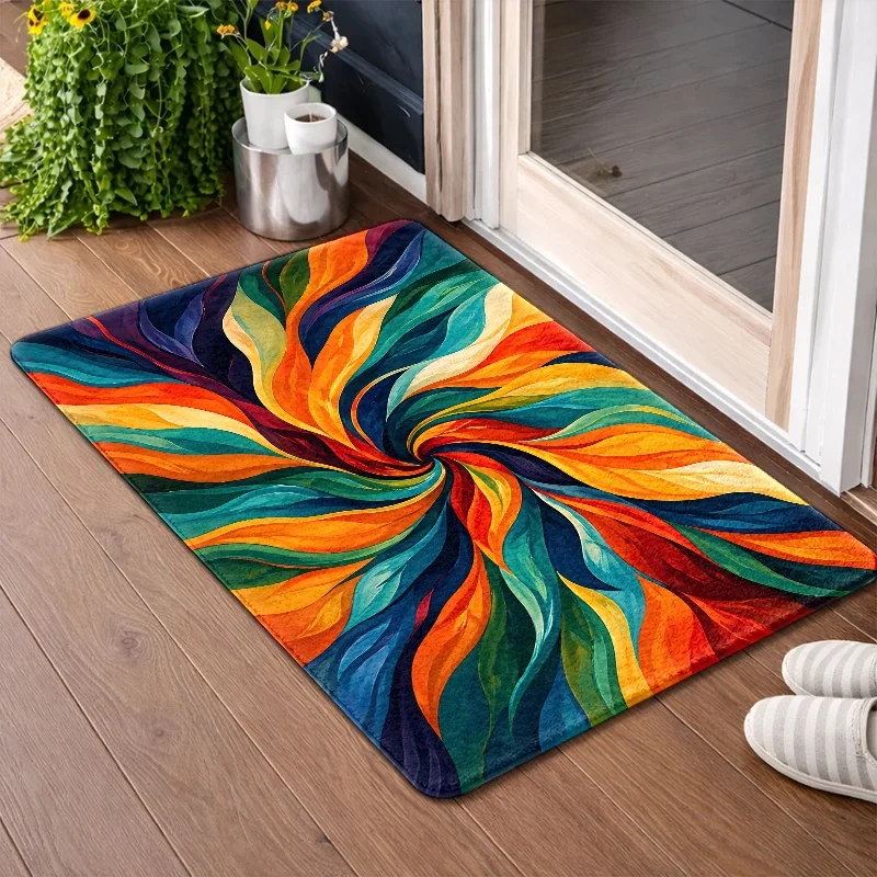 Tapis d'entrée facile à nettoyer avec un design captivant pour la porte d'entrée et une protection créative de l'entrée de la maison
